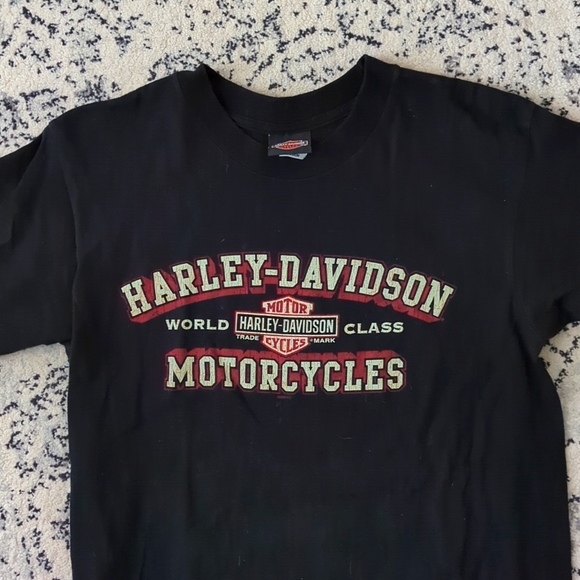 T-shirt Harley-Davidson Vintage - Marque Cleveland Sales Co. - Taille XL - Motif Skull Noir